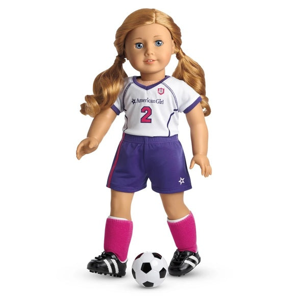 American Girl 18 Doll Soccer Outfit Buttons and Bows Inc