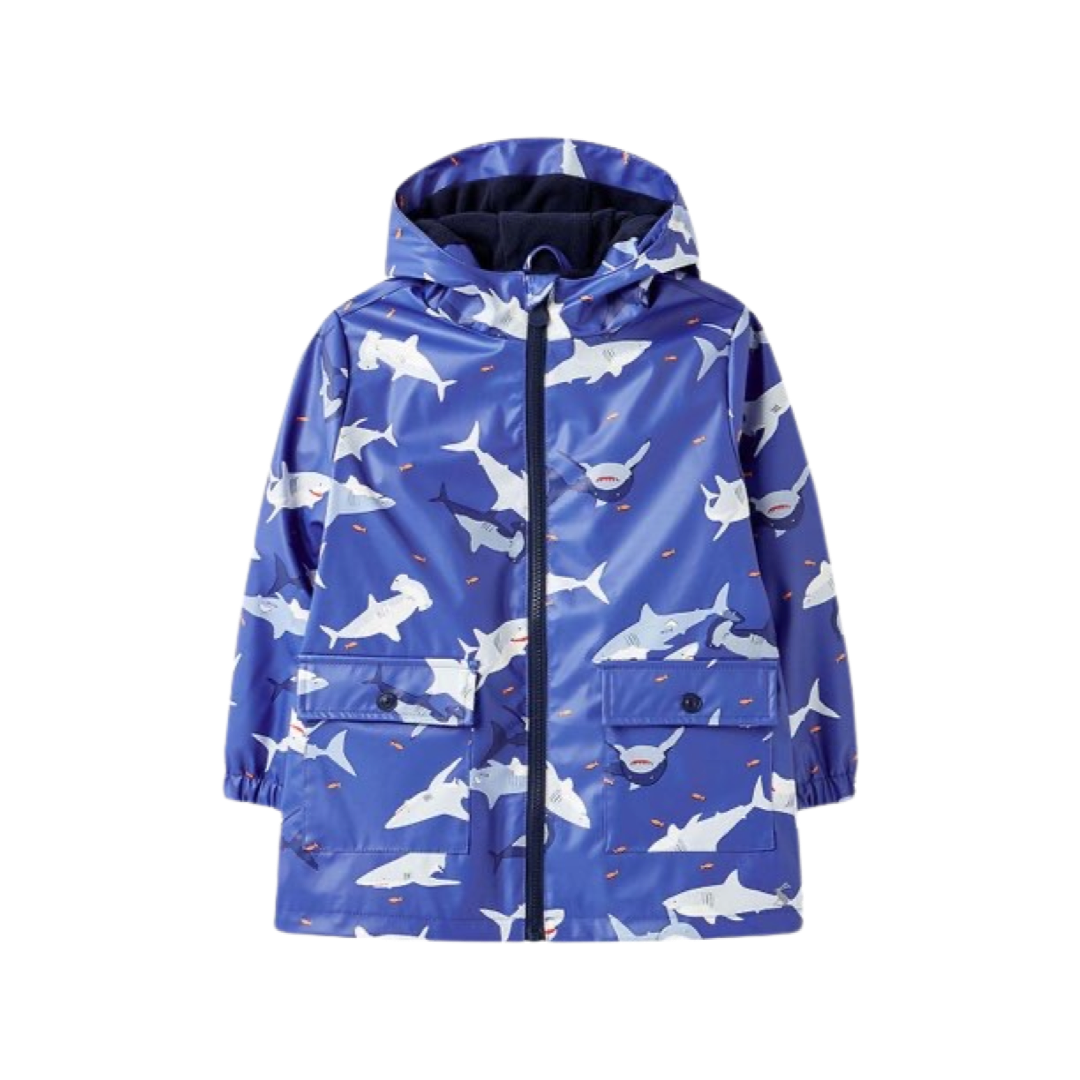 Joules Skipper Raincoat Blue Shark Buttons and Bows Inc