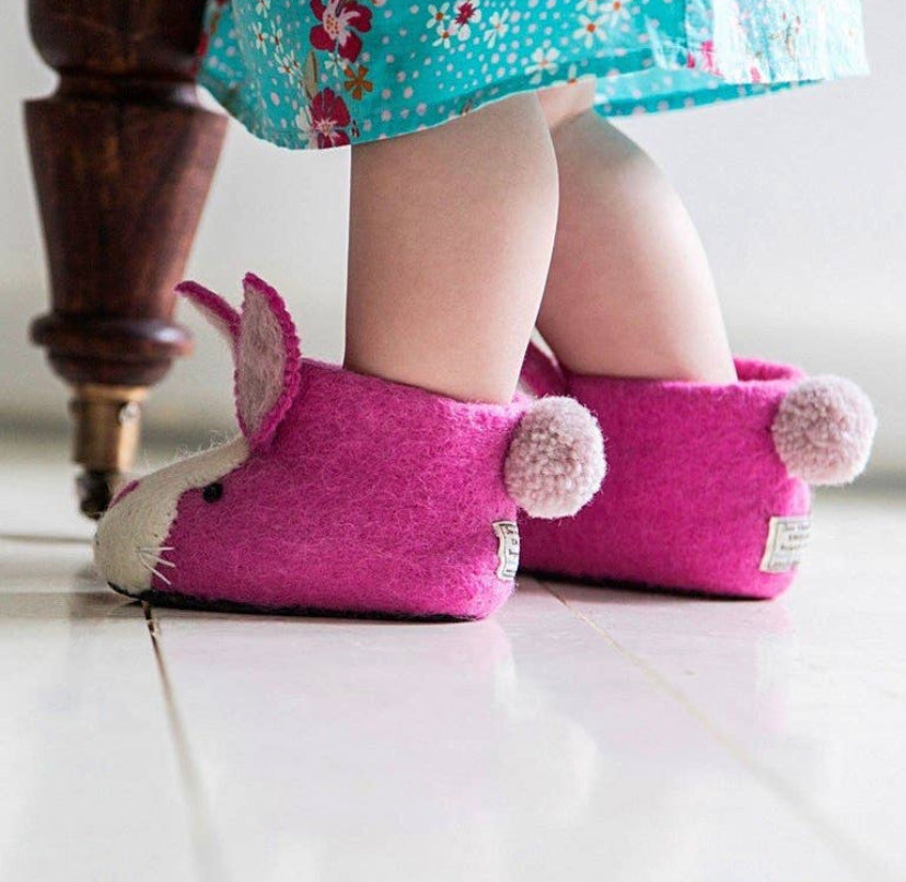 Rosie Rabbit Children's Slippers – Buttons and Bows Inc