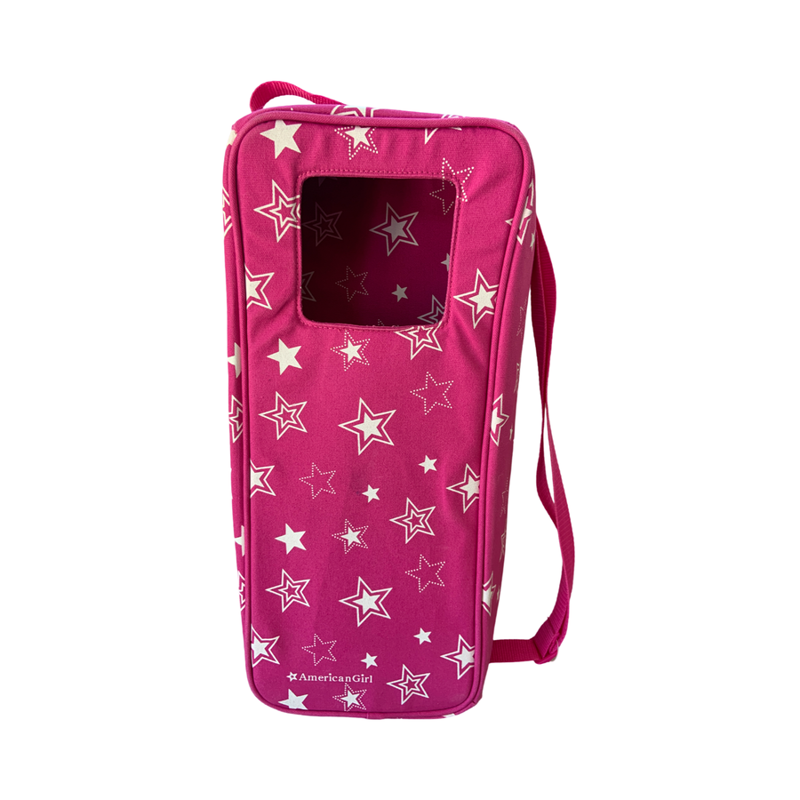 American Girl Pink Star Travel Doll Bag-Holds 18