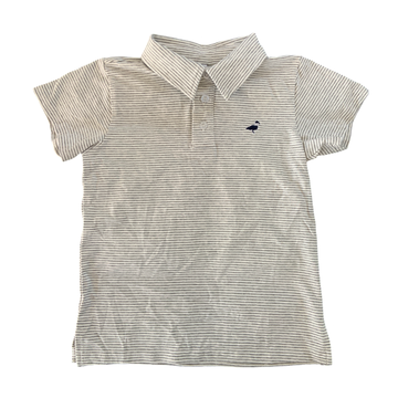 Properly Tied Jackson Polo | Heather Grey Stripe