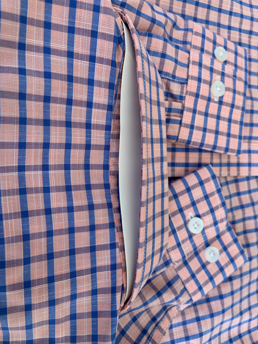 Properly Tied Boys Sportshirt Salmon Check