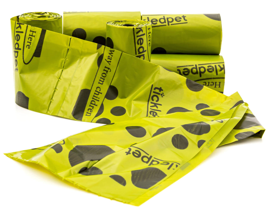 TickledPet - Pickup Bags - Extra Strength Leak Proof Lavender Scented Dog