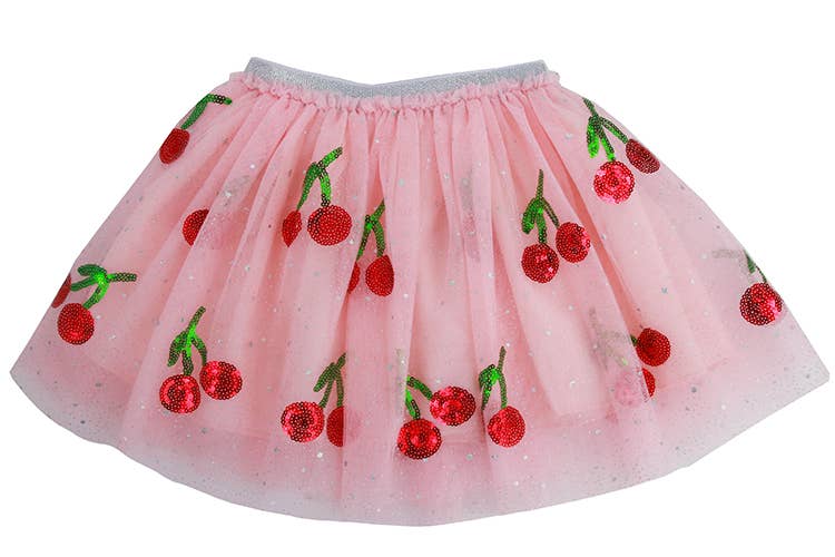 Sequin Cherry Skirt