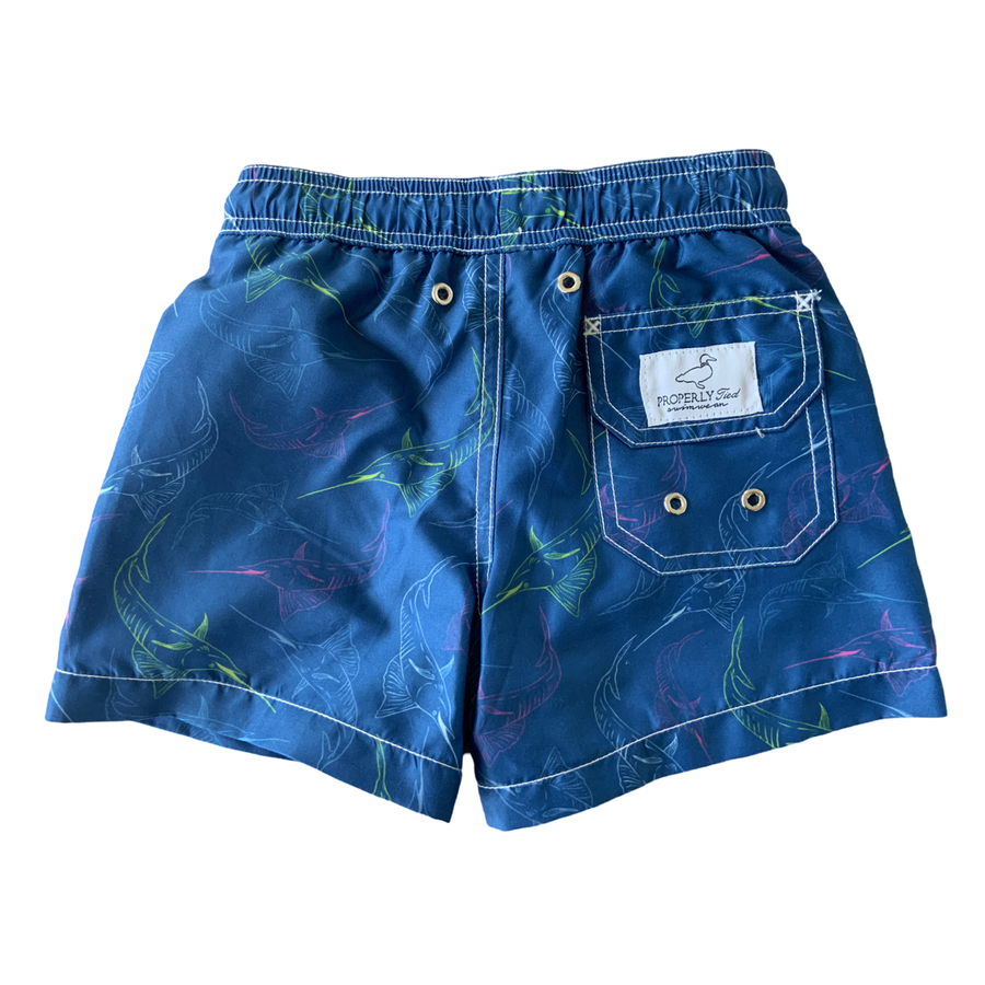 Properly Tied Swim Trunks Blue Marlin