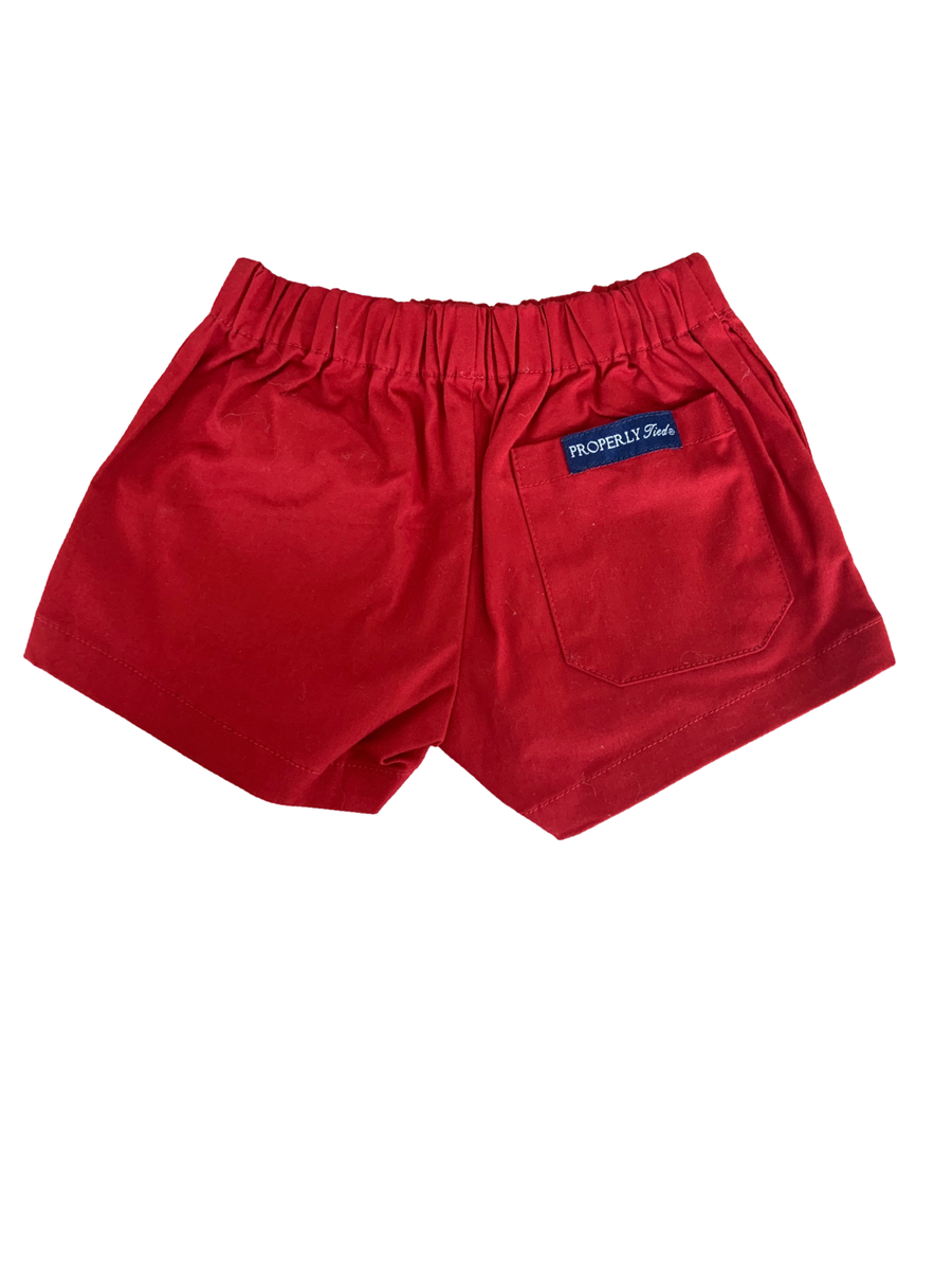 Properly Tied Shorts Burgundy Red