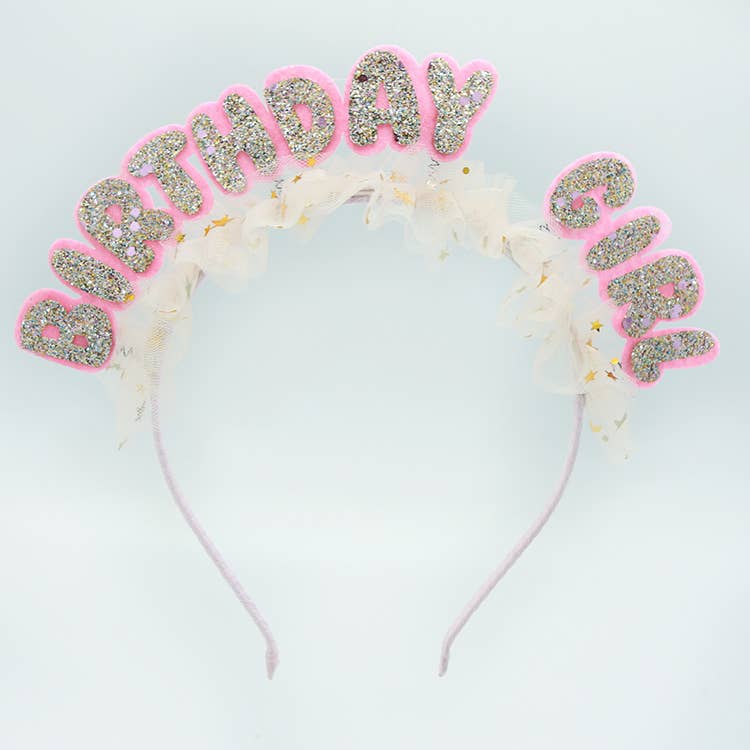 Tulle Birthday Girl Headband