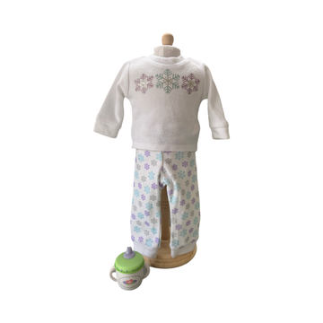 American Girl Bitty Baby Bitty Baby Snowflake PJ Set and Cup