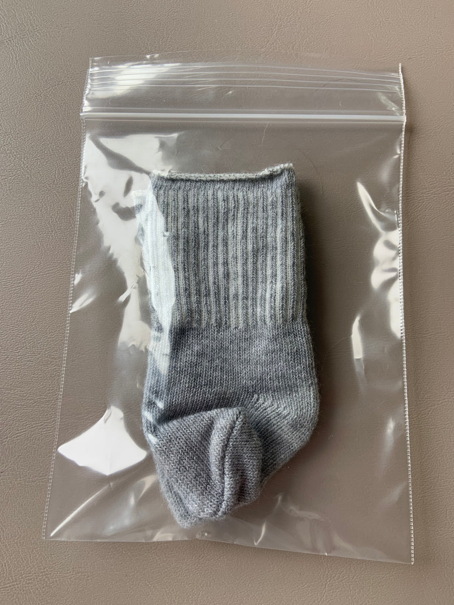 American Girl Blue 18” Doll Socks Grey