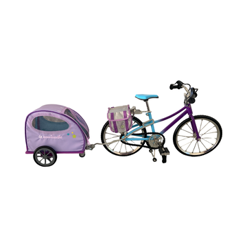 American Girl Bike and Pet Trailer