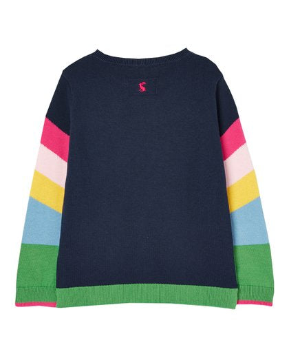 Joules | Navy & Pink Sunshine Horse Miranda Knit Sweater