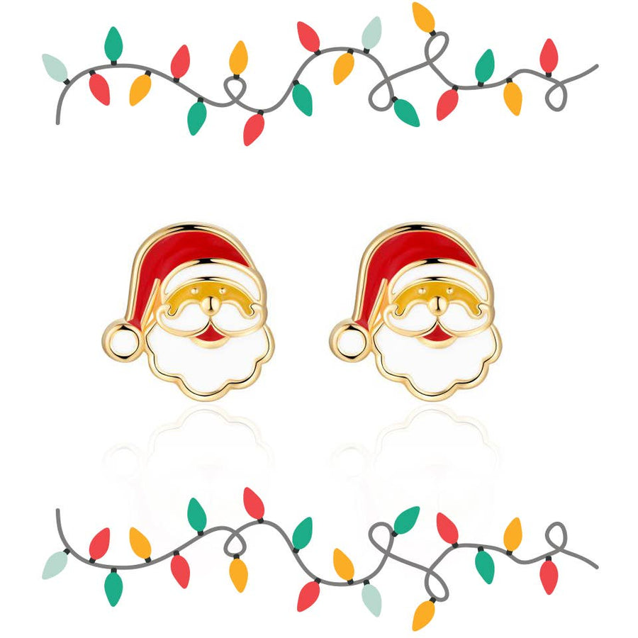 Ho Ho Ho Santa Cutie Stud Earrings