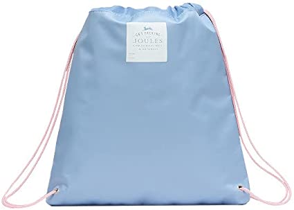Joules Blue Unicorn Drawstring Bag