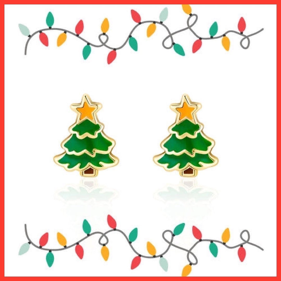 O Christmas Tree Cutie Stud Earings