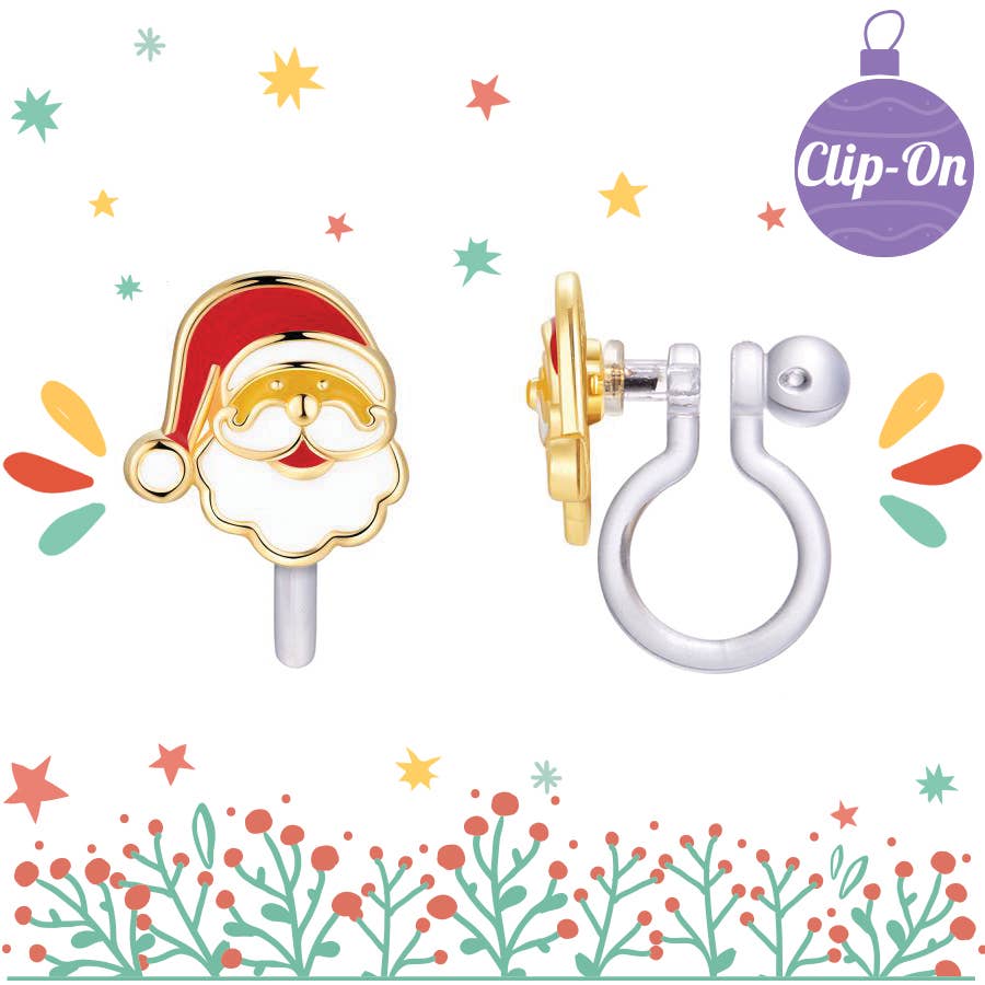 Ho Ho Ho Santa Cutie Clip On Earrings