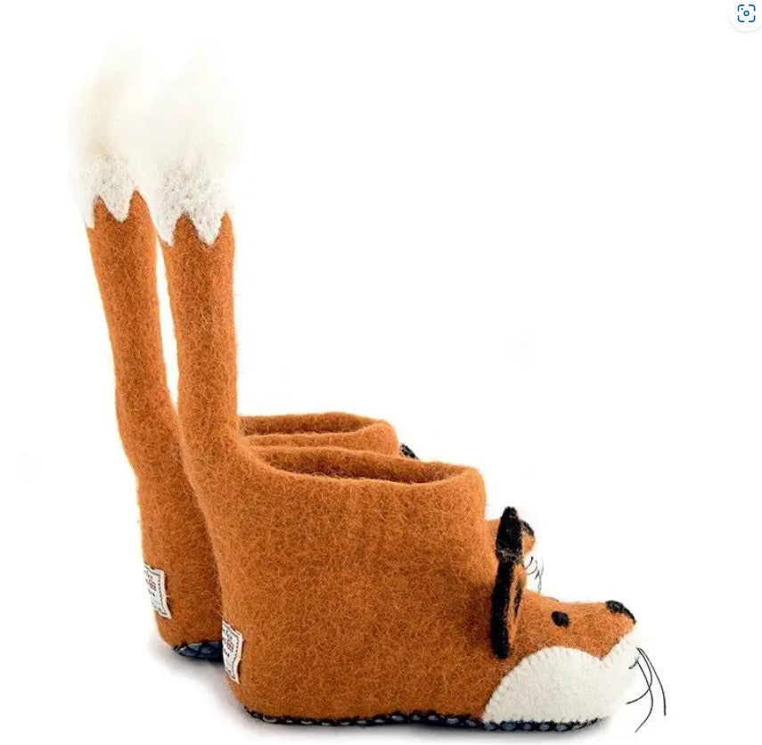 Finlay Fox Children's Wool Slippers